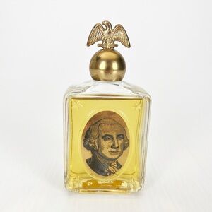 Vintage Avon George Washington Tribute After Shave Glass Bottle 4 Fl Oz